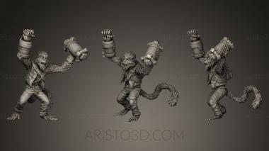 Figurines heroes, monsters and demons (STKM_0121) 3D model for CNC machine